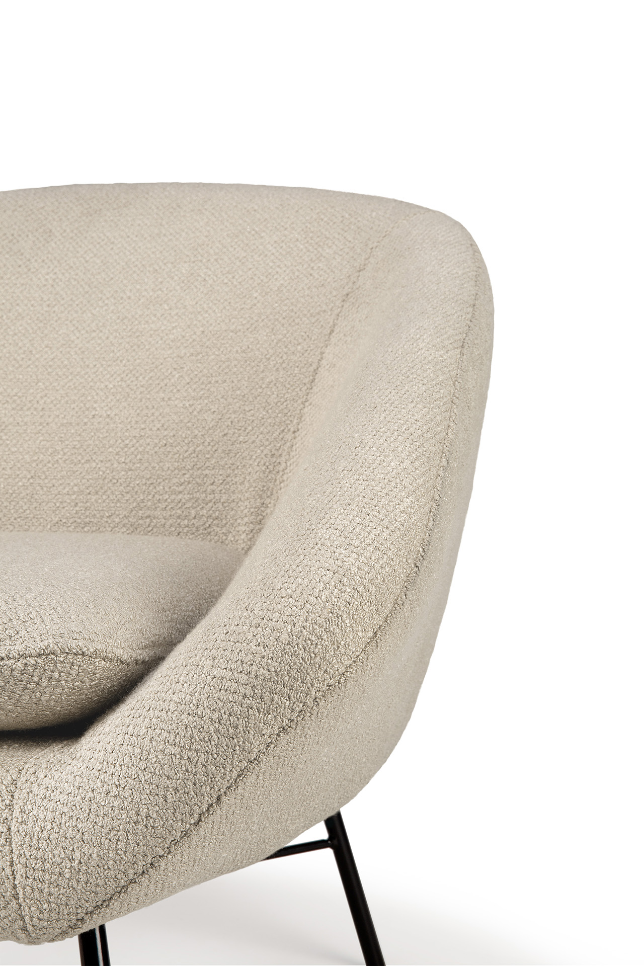 Barrow lounge chair - off white