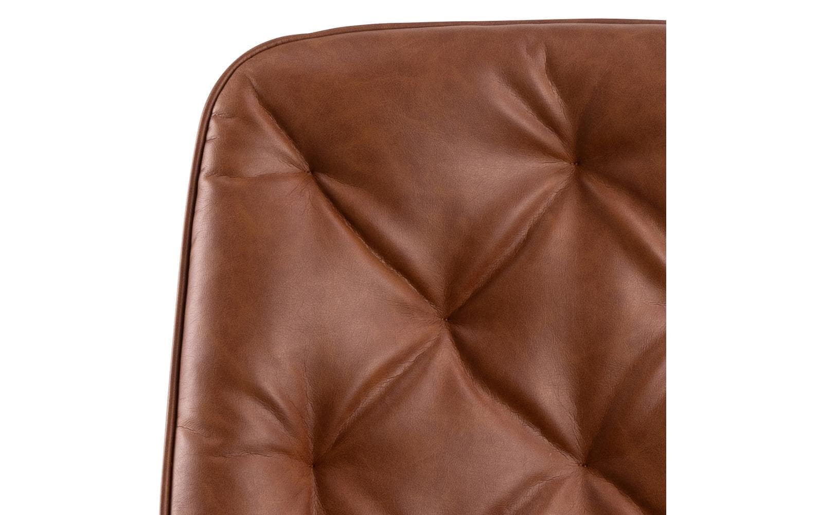 AC Design Schreibtischstuhl »Erik, mit Polsterrücken und Armlehnen, Cognac« ()