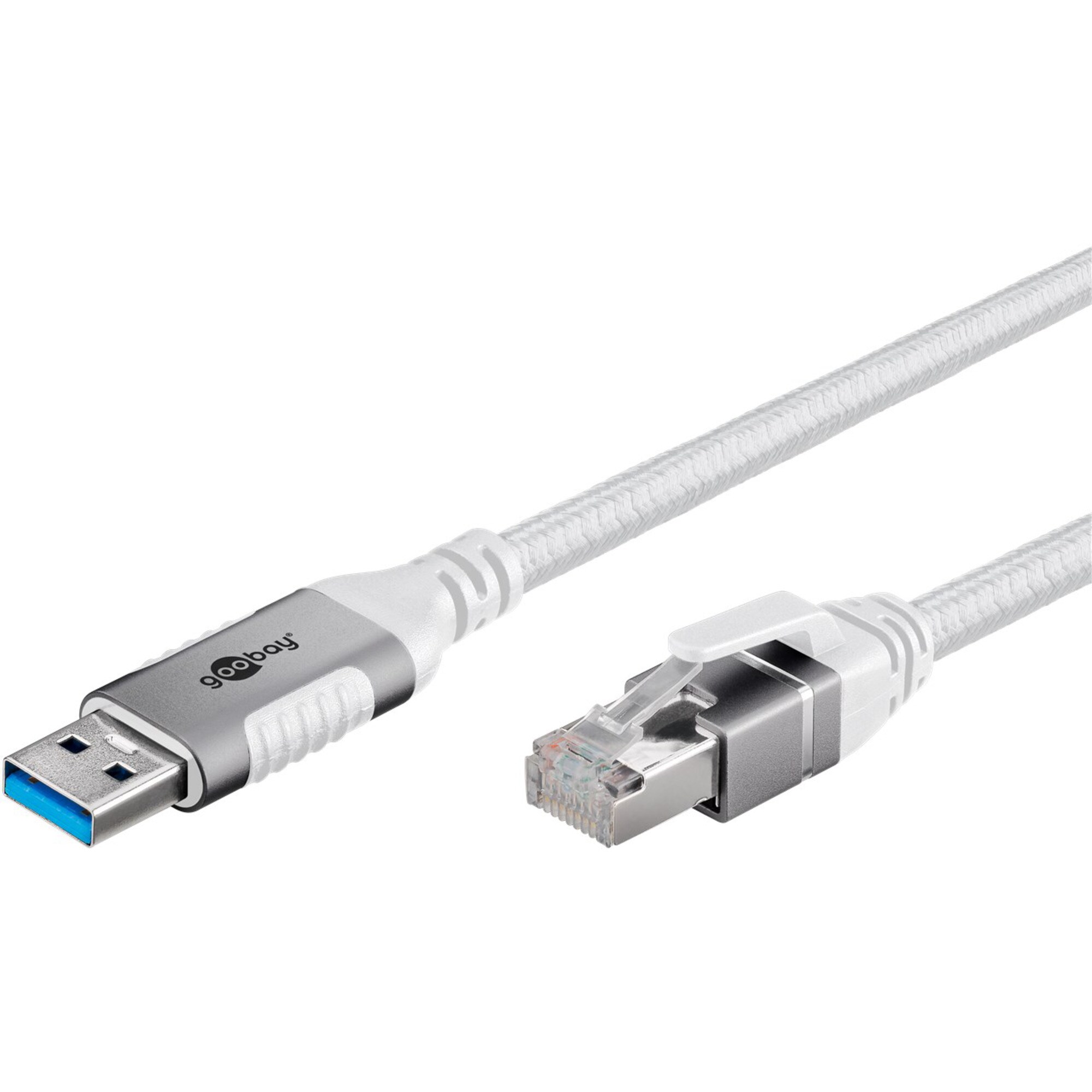 goobay LAN-Adapter Ethernet-Kabel USB-A 3.2 Gen1 Stecker > RJ-45 Stecker