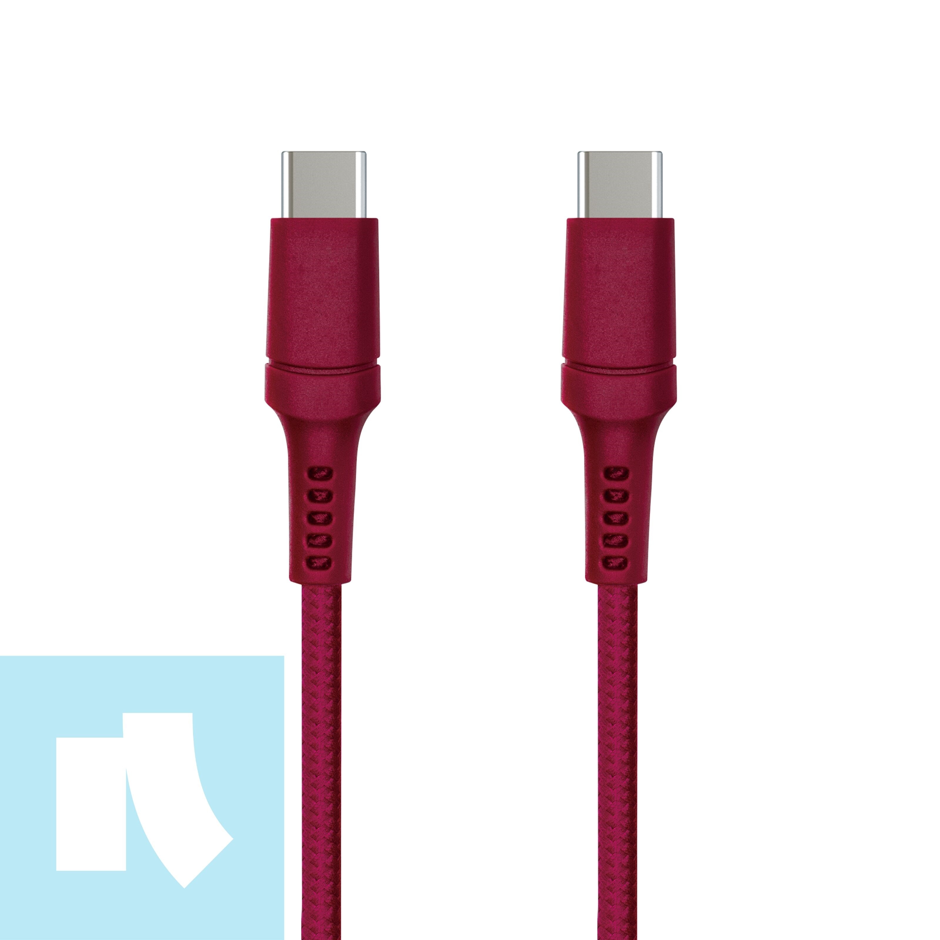 Nomadelic USB-C til USB-C 0,5 m Rød