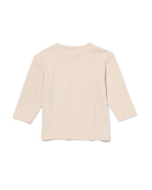 t-shirt côtelé miffy nouveau-né  sable