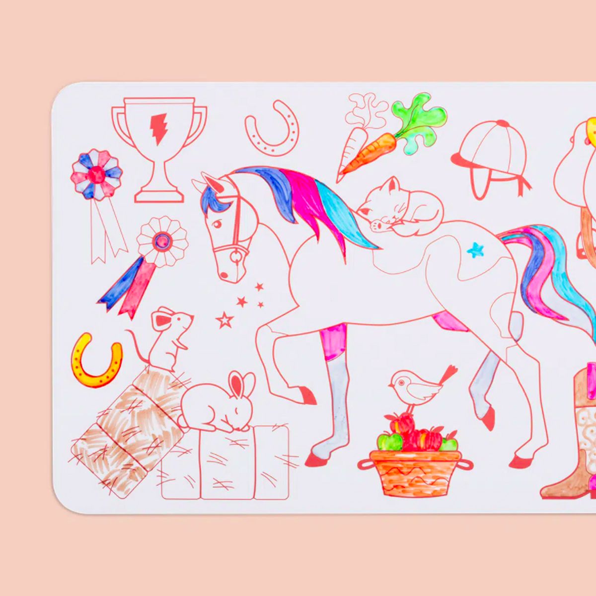 Mini coloriage Poney club Super Petit