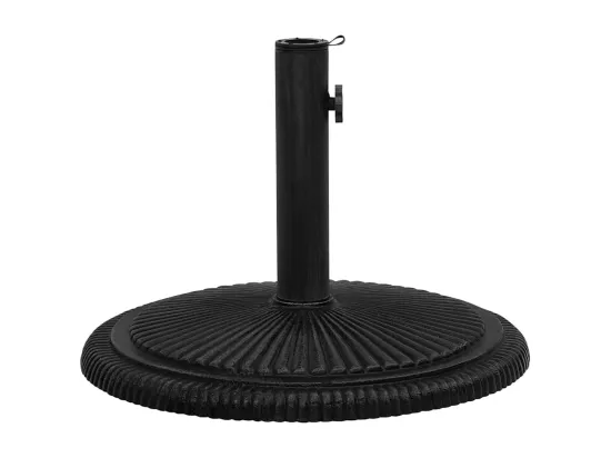 Socle de parasol Noir 45x45x30 cm Fonte