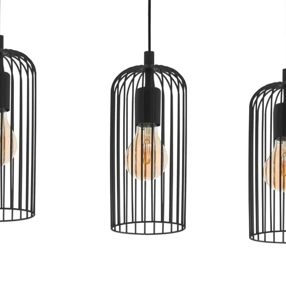 EGLO Roccamena 1 Hanglamp - E27 - 73 cm - Zwart