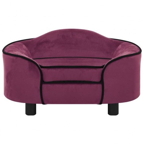 Sofá redondo roxo para cães Vidaxl