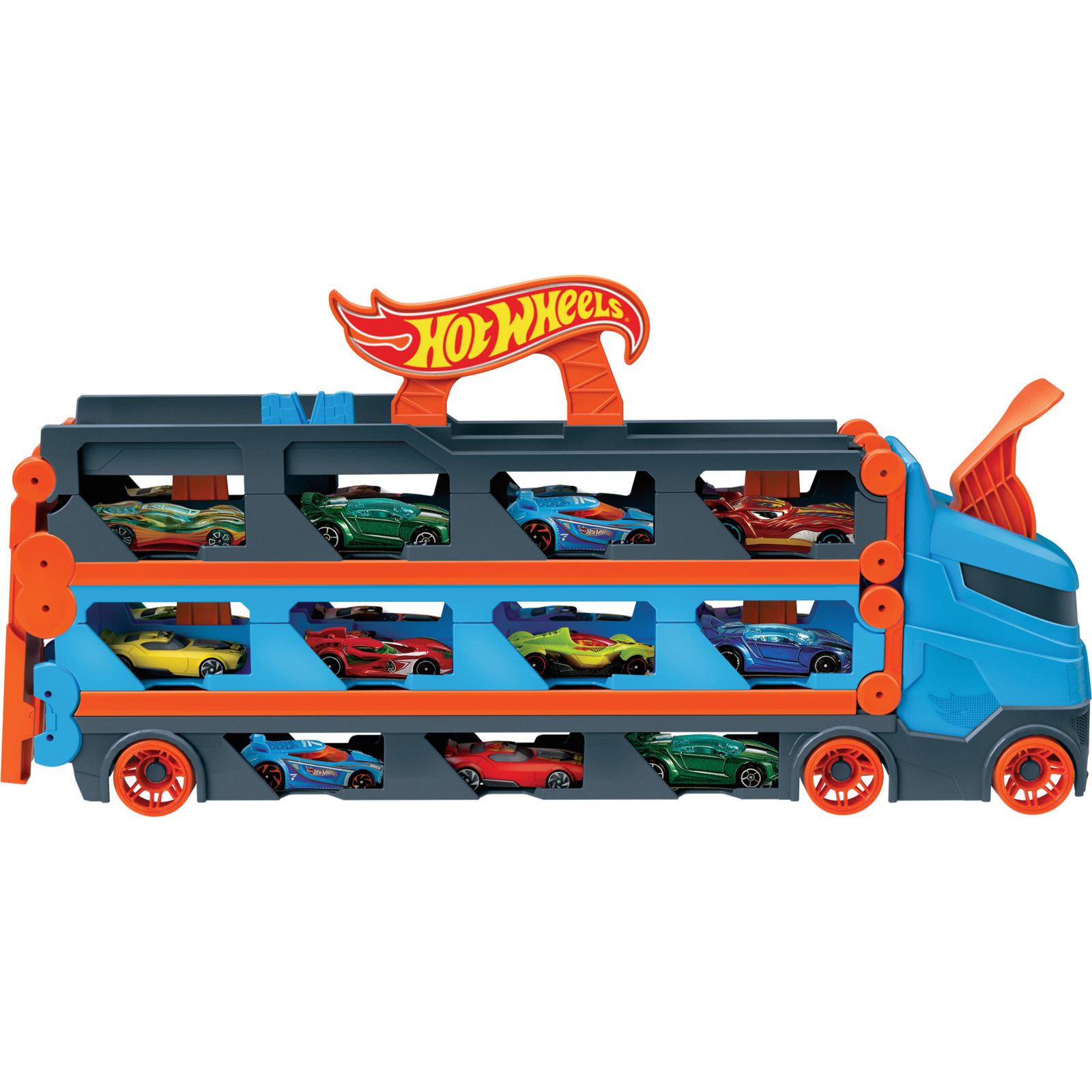 Hot Wheels 2-in-1 Rennbahn Transporter