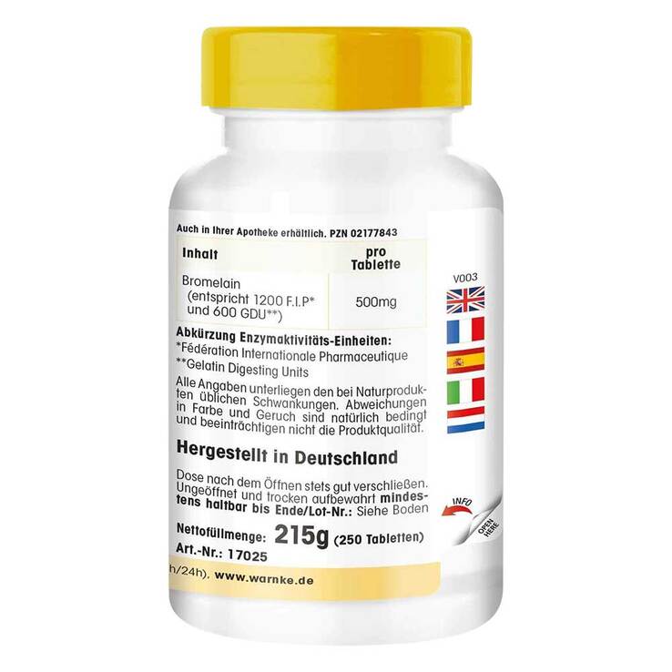 Bromelain 500 mg Tabletten, 250 St