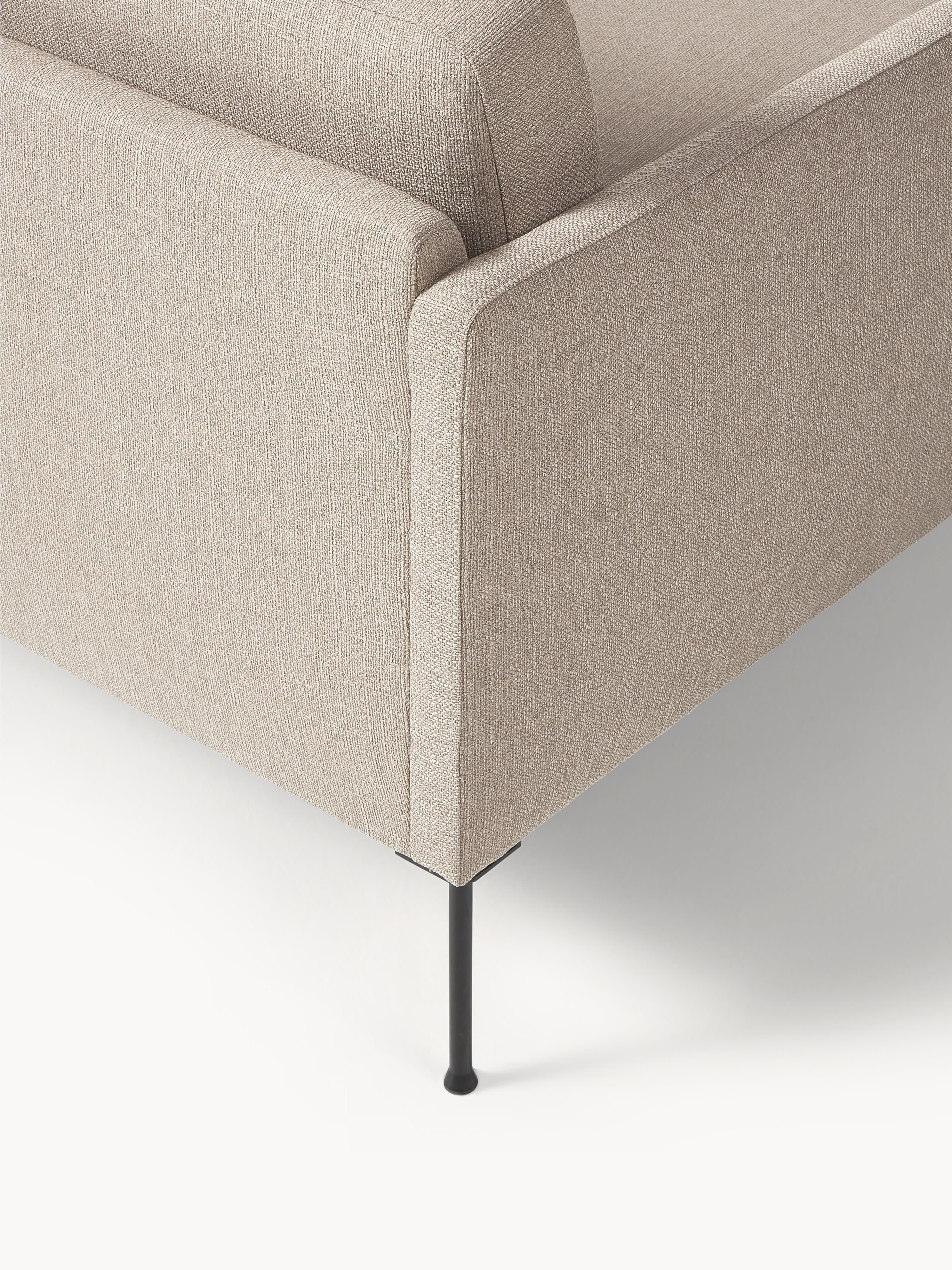 Kleine beige hoekbank Fluente