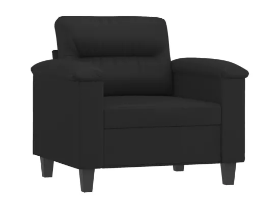 Fauteuil Noir 60 cm Similicuir