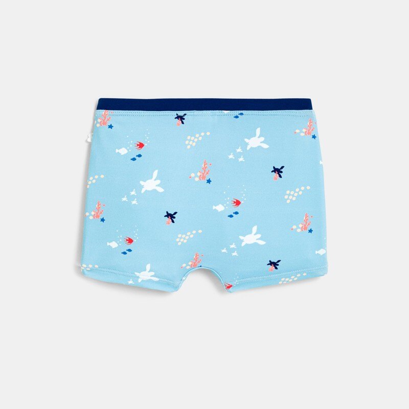 Boxer de bain anti uv tortues bleu bébé garçon Gris ou noir