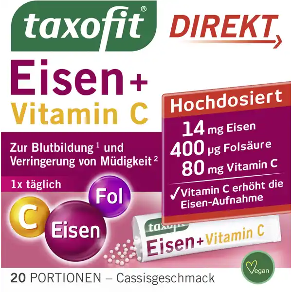 Eisen + Folsäure + Vitamin C Direktgranulat