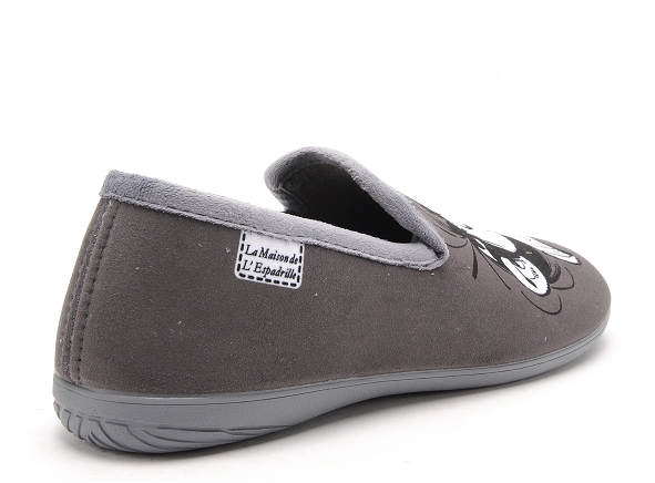 La maison de l espadrille chaussons homme g501 gris