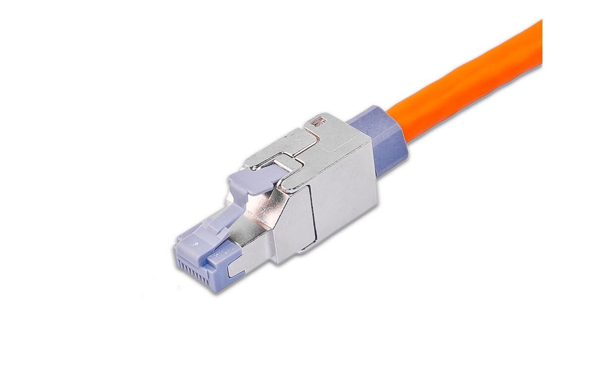 Stecker RJ45 Cat.6A 10Gbps Feldkonfektion, 1 StückFeldkonfektionerbarer RJ45-Stecker