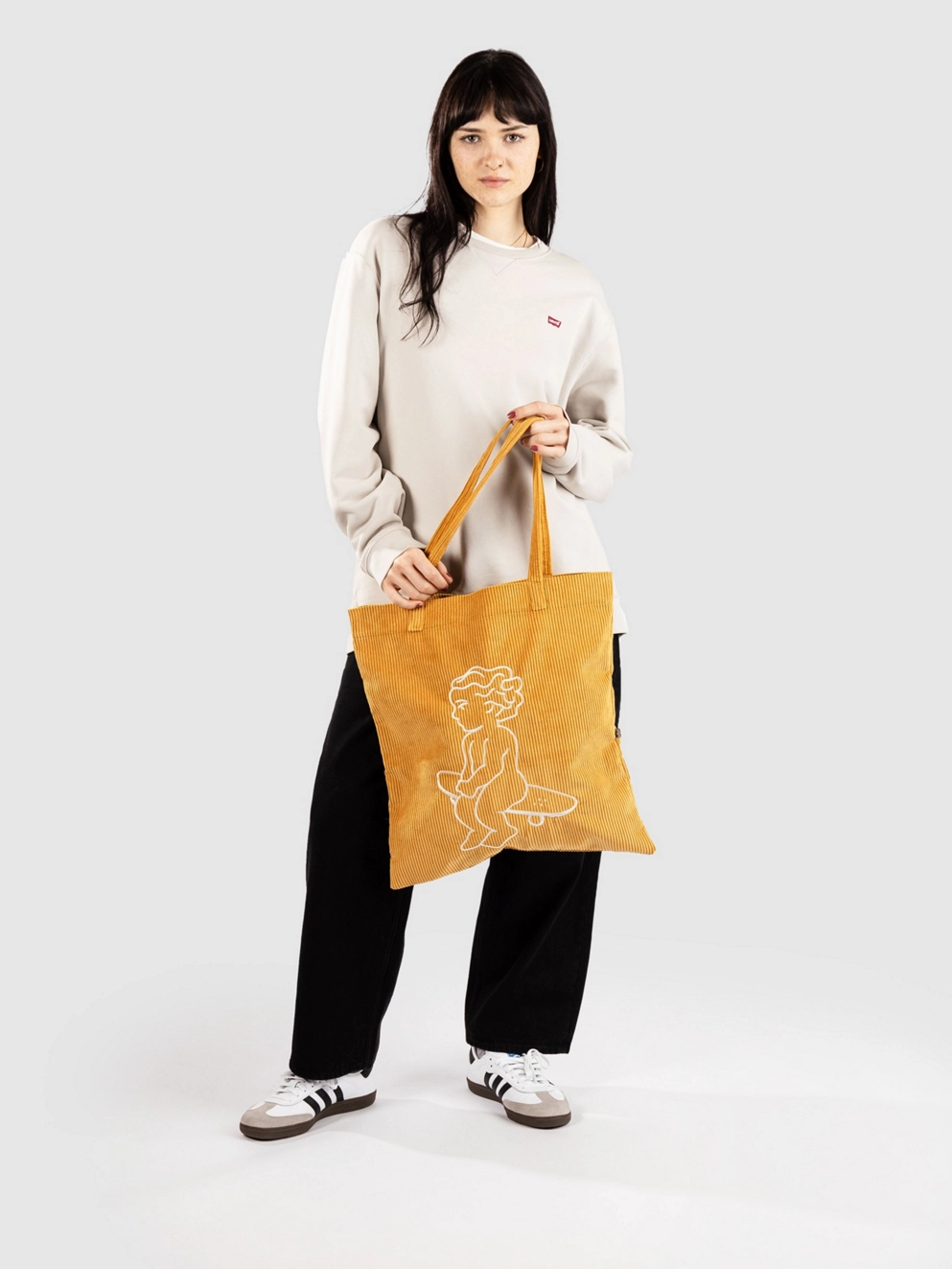 Ementa SB Baby Cord Tote Bag yellow