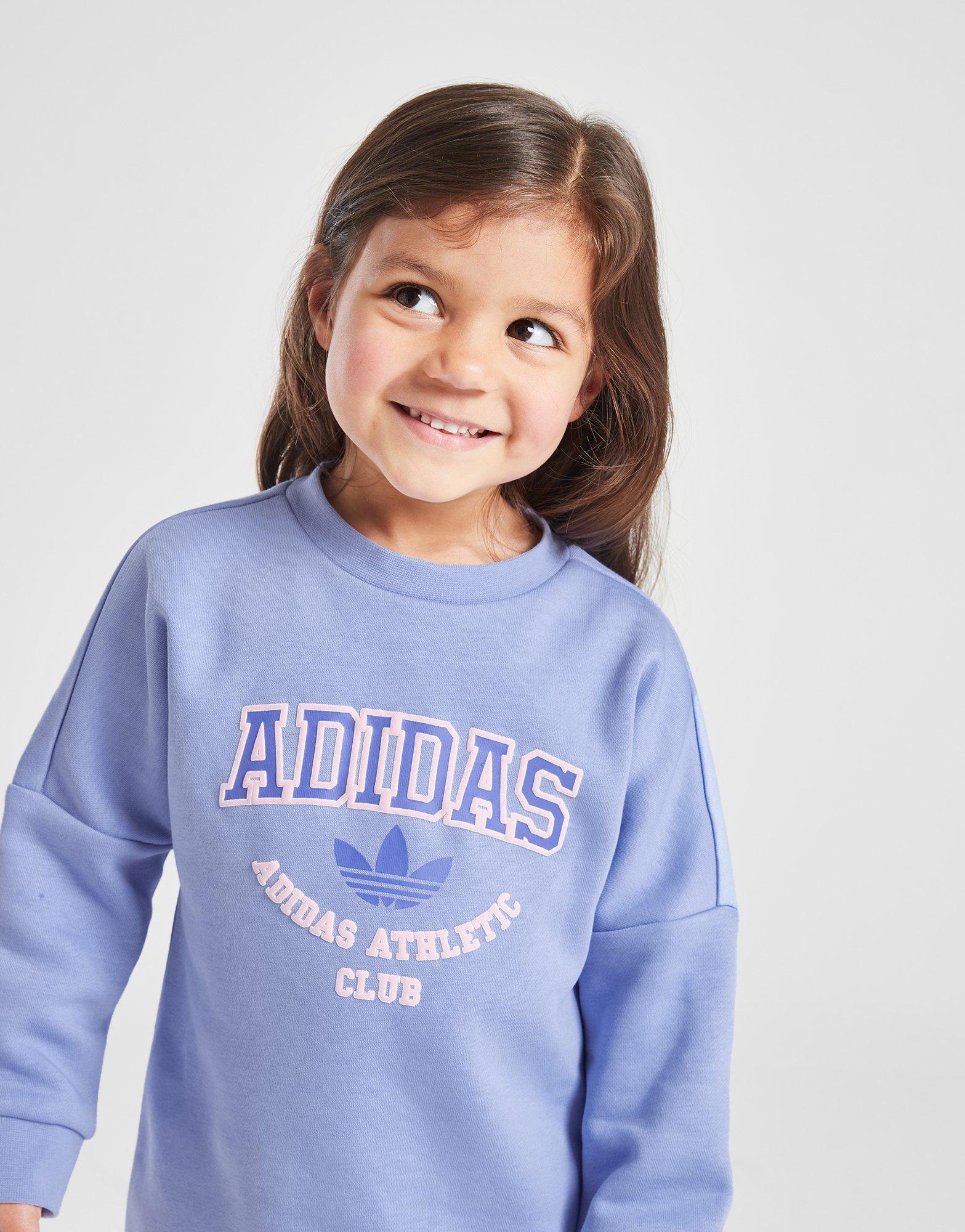 adidas Originals Girls' Varsity Crew Sweatshirt/Leggings Set Infant