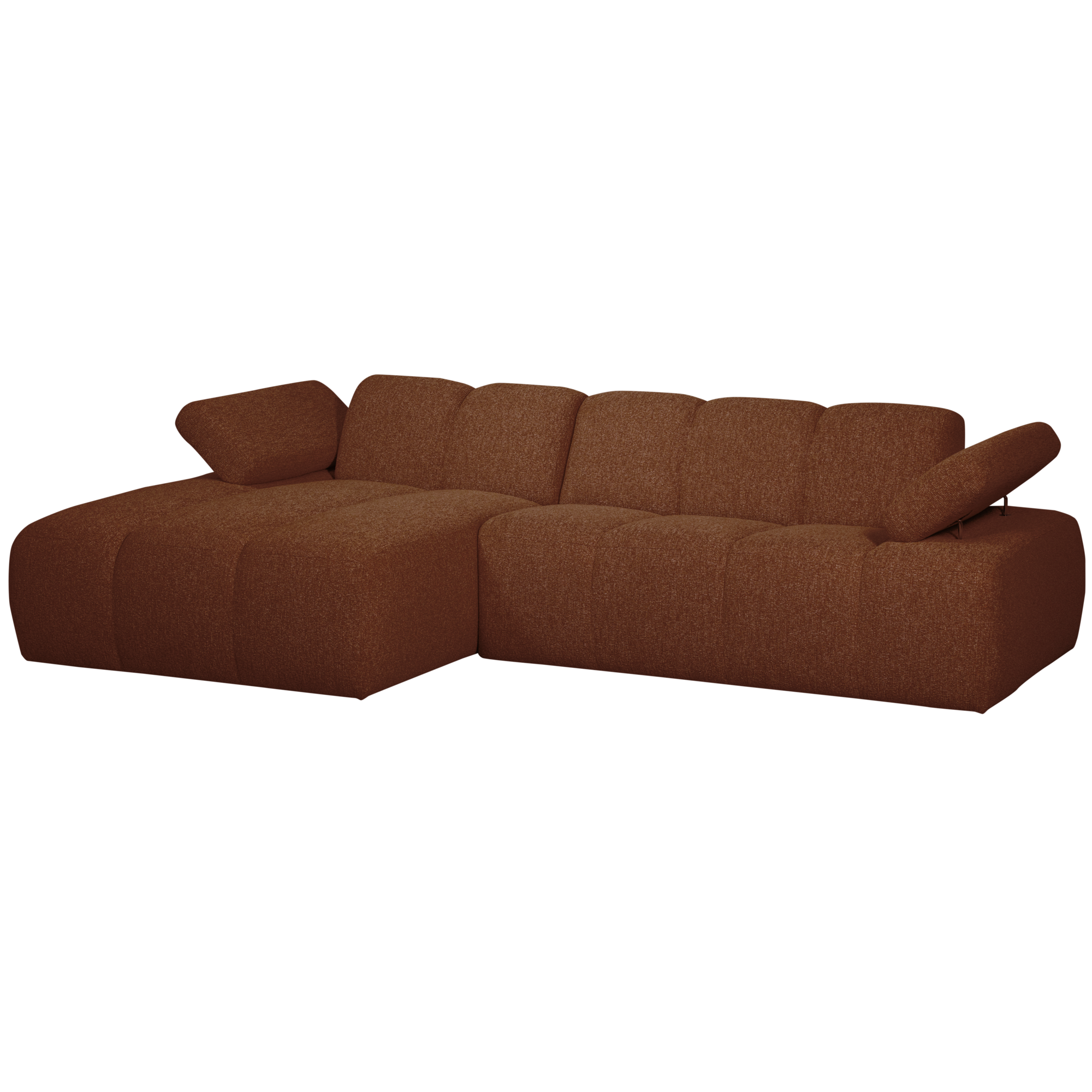 Chaise Longue Mojo Mojo Chaise Longue Links - Bouclé - Roestbruin Melange