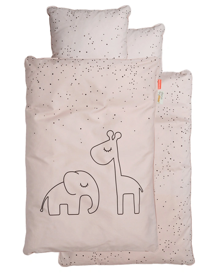 Bettwäsche-Set JUNIOR – DREAMY DOTS (100x140/40x60) in rosa