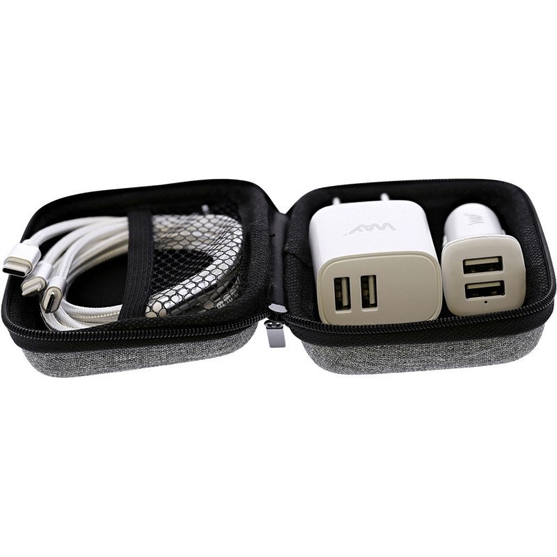 Kit de charge universel 3 en 1 secteur et voiture câble 3 en 1  inclus