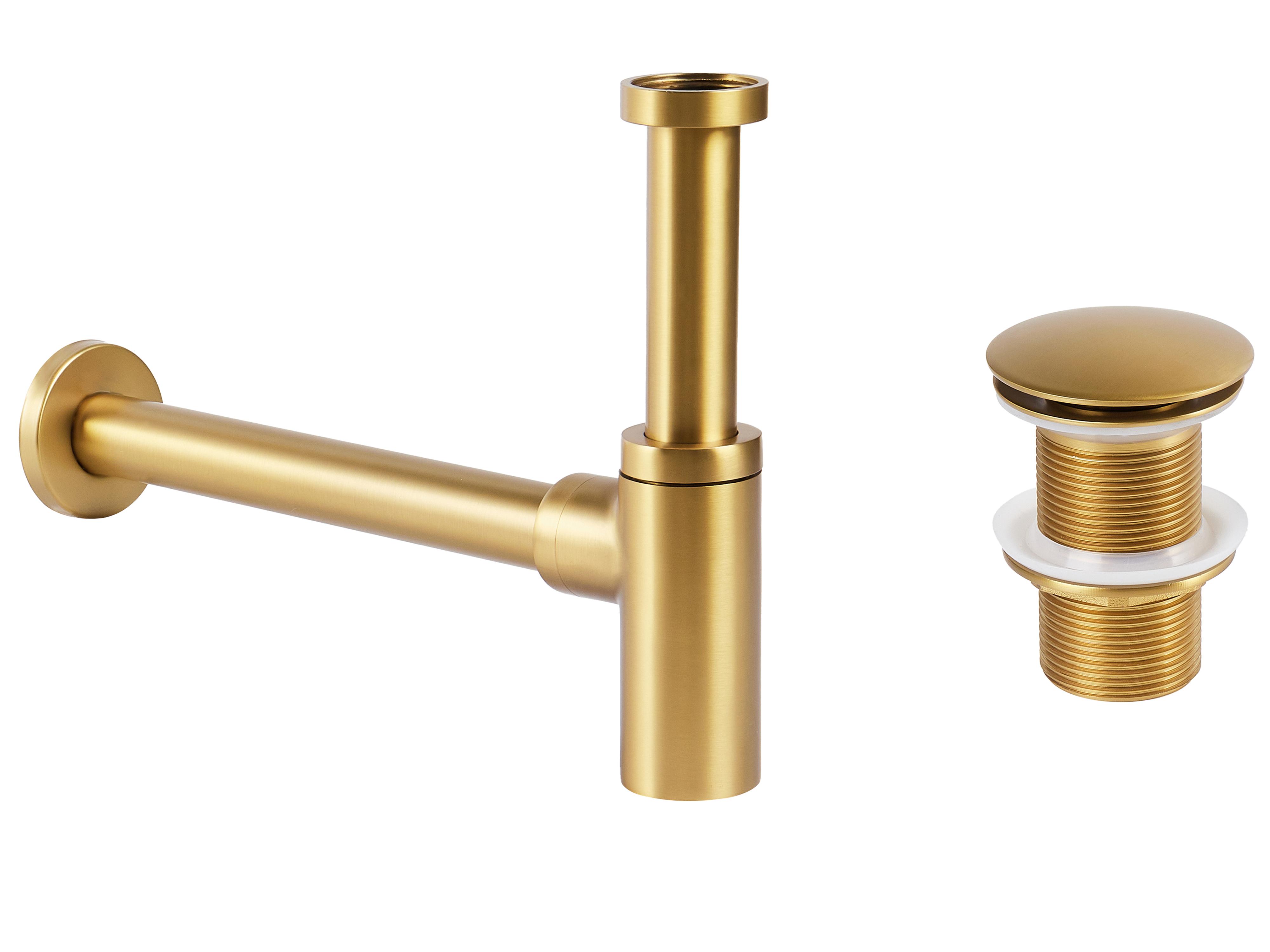 Wastafel sifon met klikafvoer MAFREDI Messing Goud