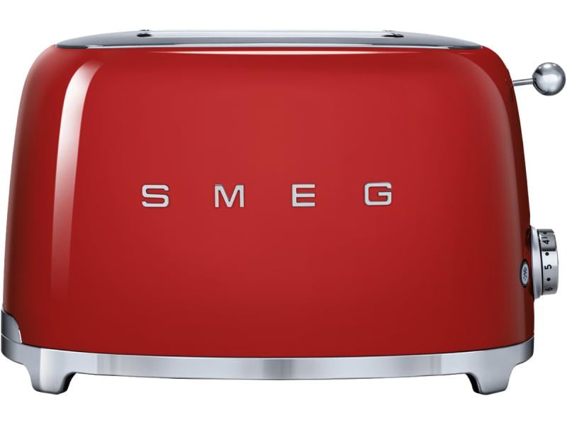 SMEG Toaster 50'S Retro Style TSF01RDEU Rot Klassischer Toaster, Rot