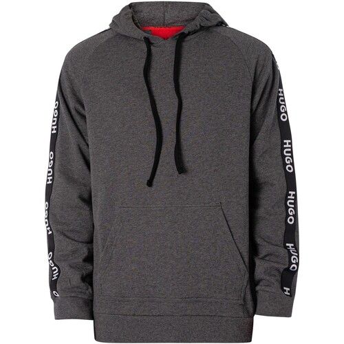BOSS - Sudadera Con Capucha Y Logotipo Deportivo Lounge Gris