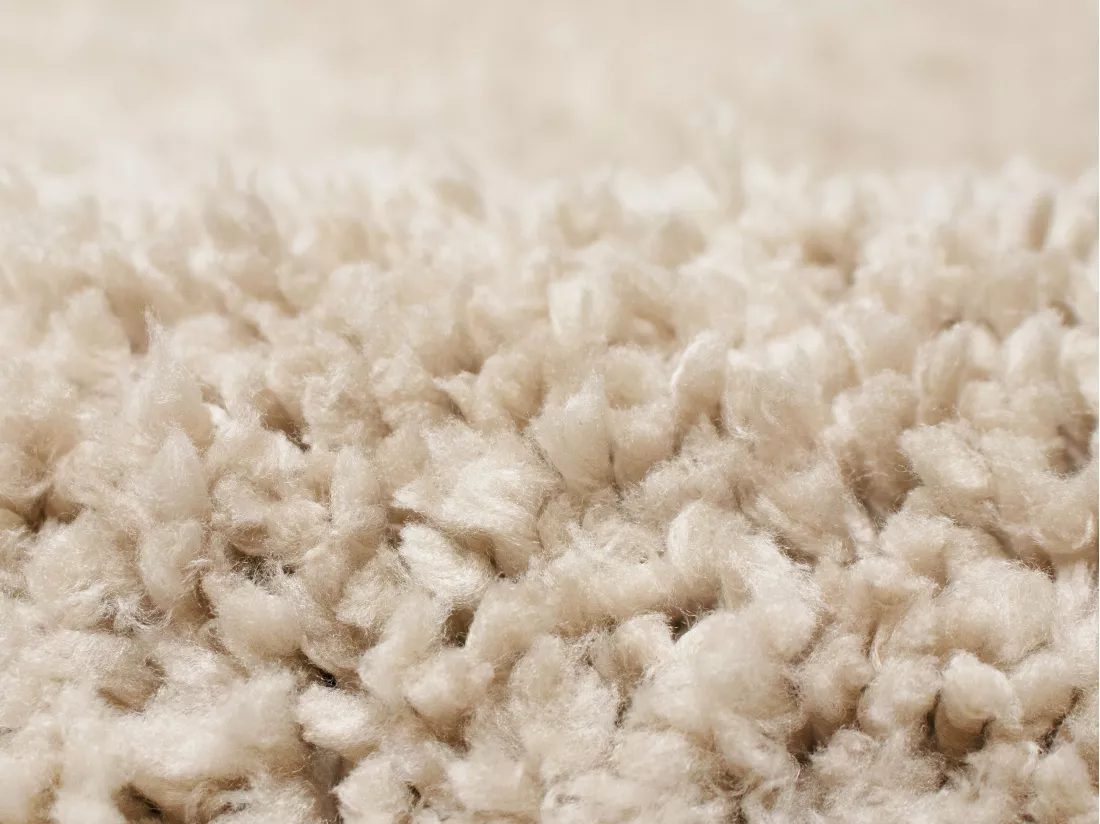 Tapis shaggy design à motifs abstraits - 160 x 230 cm - Beige et crème - MYNIO