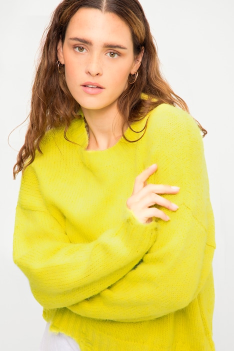 Pullover, oversized, destroyed Kanten, Langarm