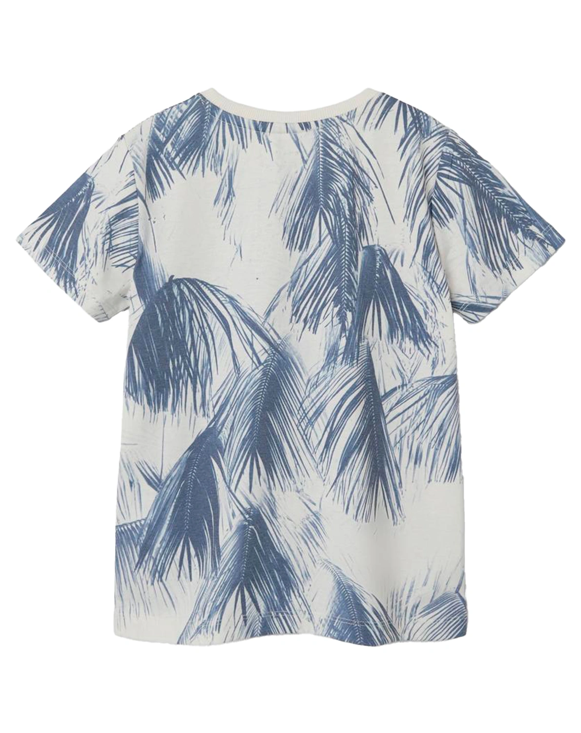 T-Shirt NKMFILES PALM LEAVES in jet stream