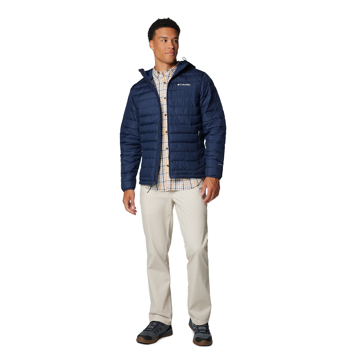 COLUMBIA<br>Donsjas com kap Powder Lite