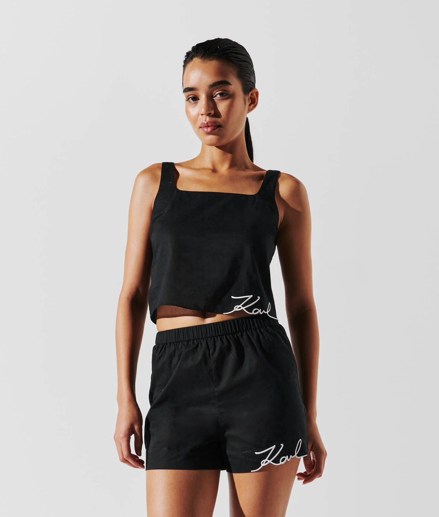 SHORT DE PLAGE K/SIGNATURE - Noir