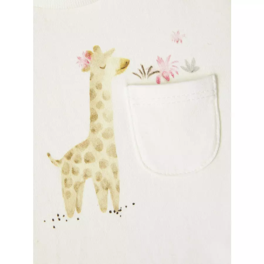 name it T-Shirt Nbfjette White Alyssum