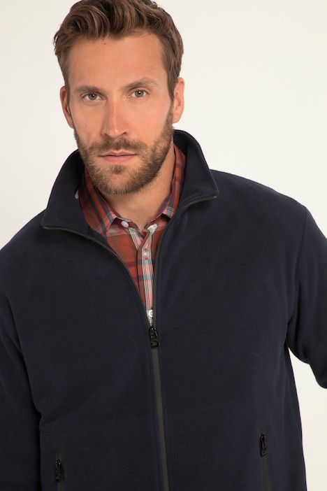 Fleecejacke, Stehkragen, Funktions-Zipper