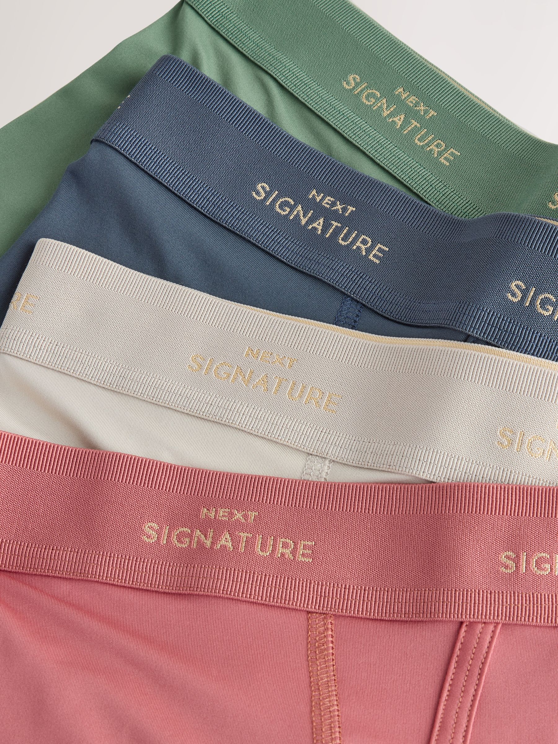Blauw/groen/neutraal - Verpakking van 4 - Signature boxershorts