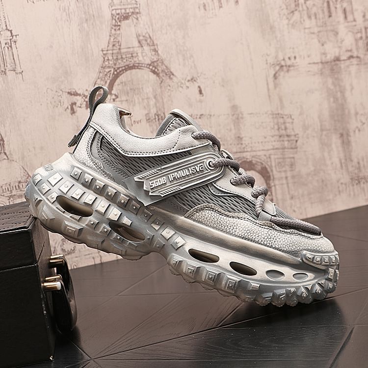 Mr Ozera - Platform Panel Mesh Sneakers