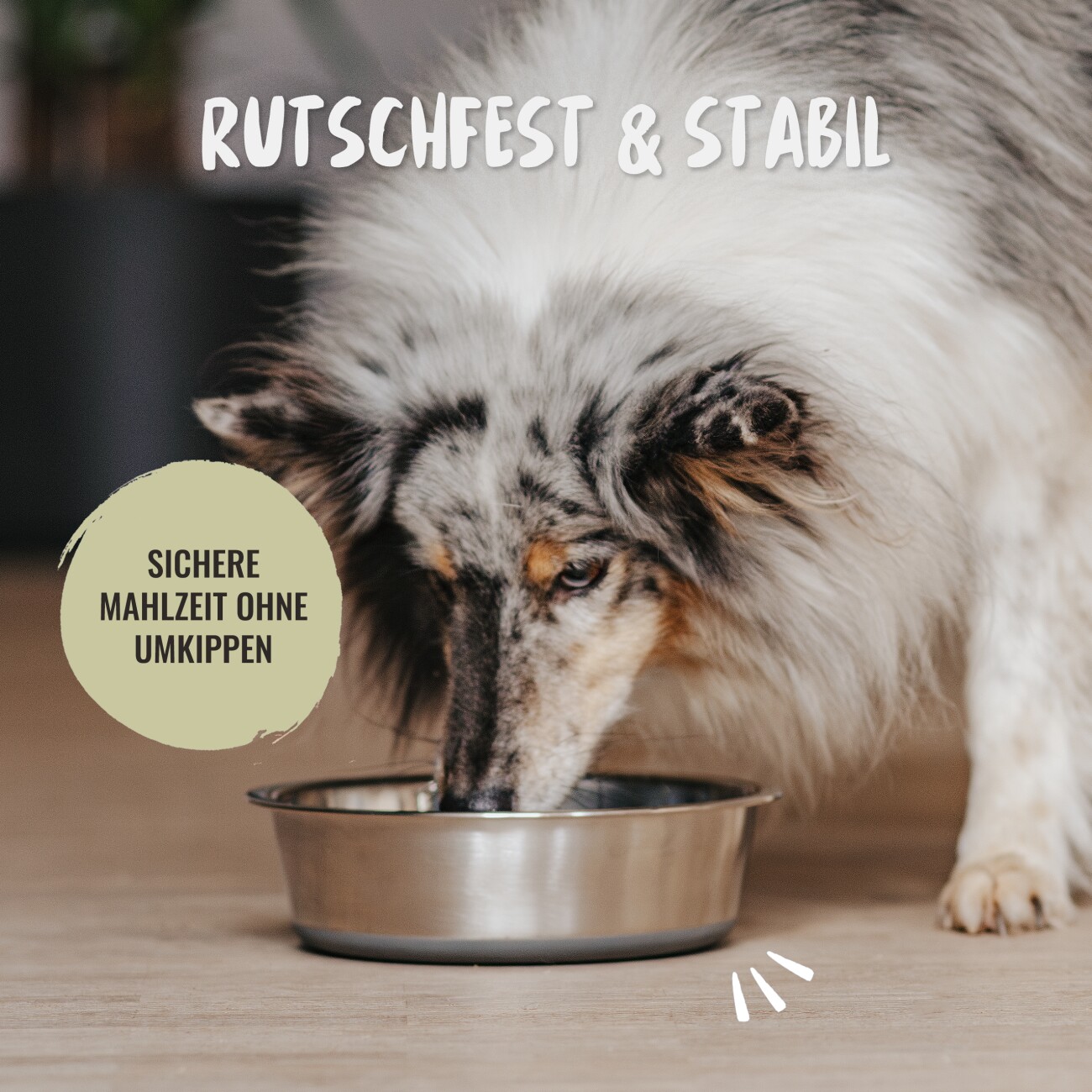 Rudelkönig Edelstahlnapf - 2er Set - 2x0,002 cm³