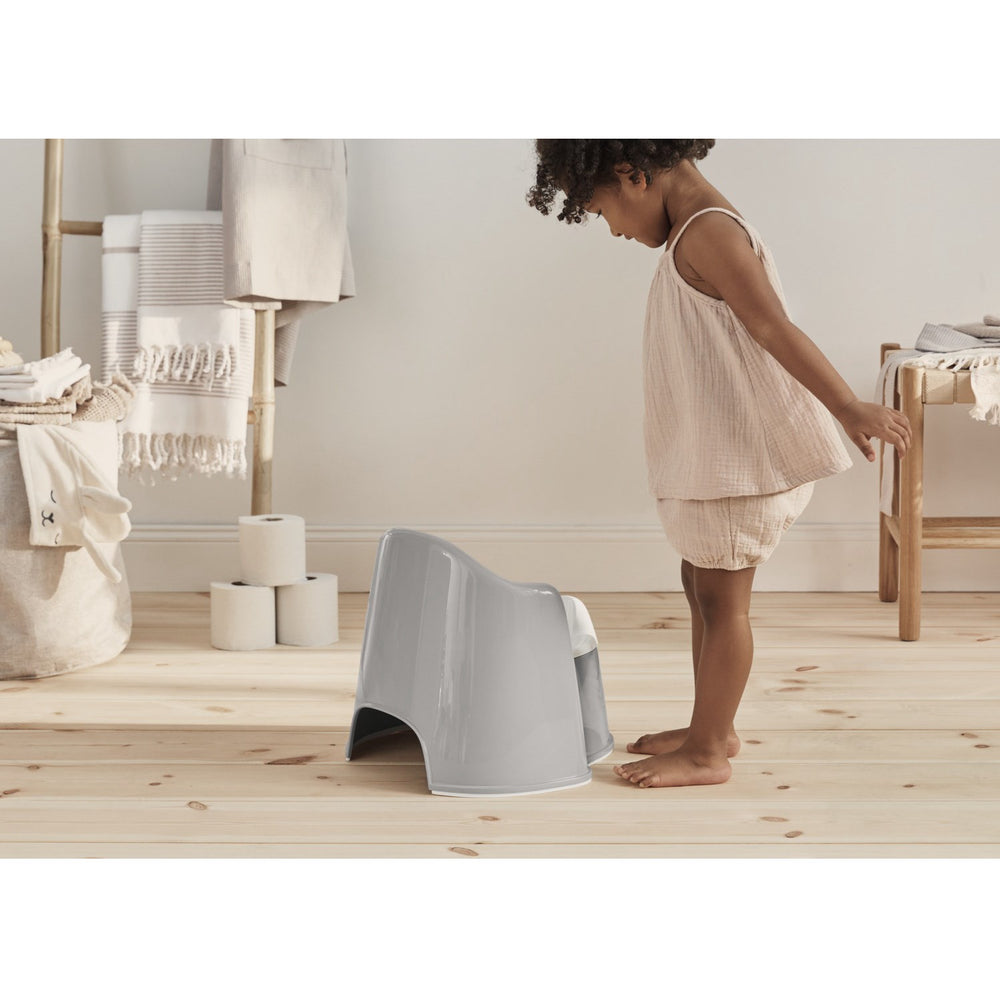 Køb BabyBjörn Grey/White Pottestol