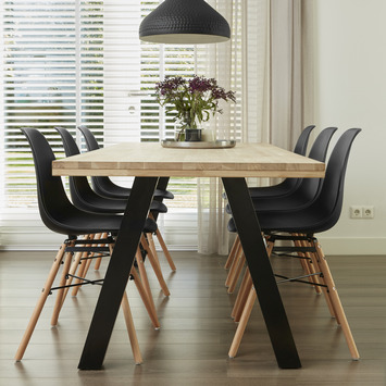 WOOOD Tafelblad onbehandeld eiken 180x90CM