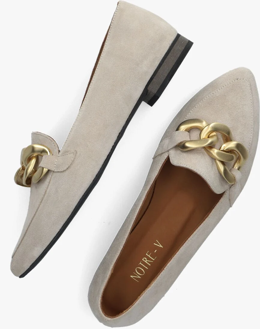 NOTRE-V beige notre-v loafers 20046-05