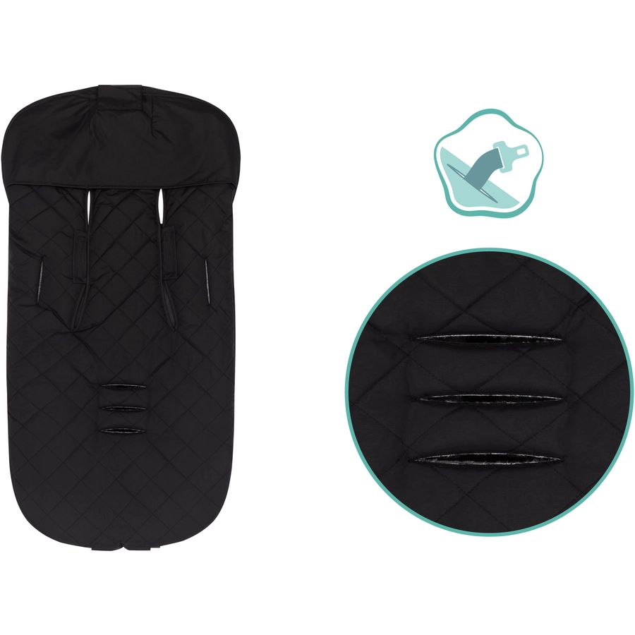 fillikid Winterfußsack Kamet Polyester schwarz