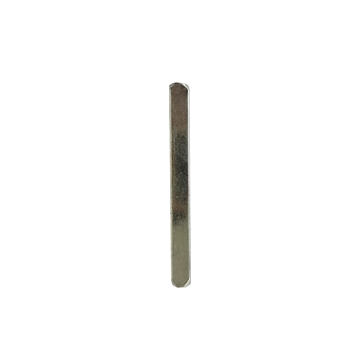 Carré de poignée de porte lisse cremone acier ⌀7 mm H. 7 x L.70 mm gris