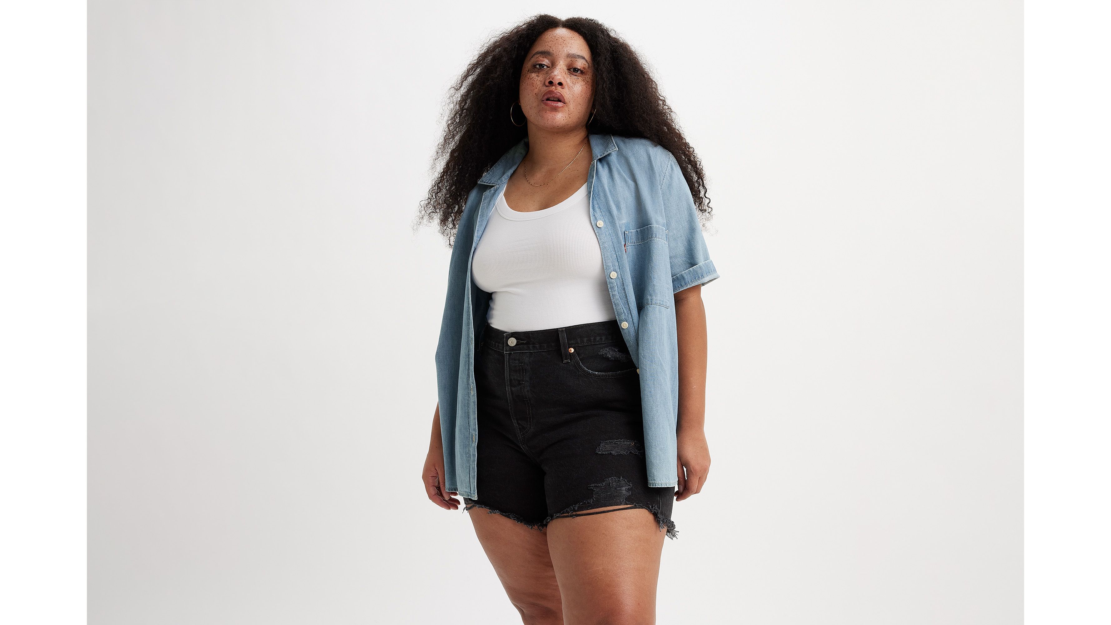 Short 501® Levi's® Original (Grandes tailles) - Stowaway Plus - Noir