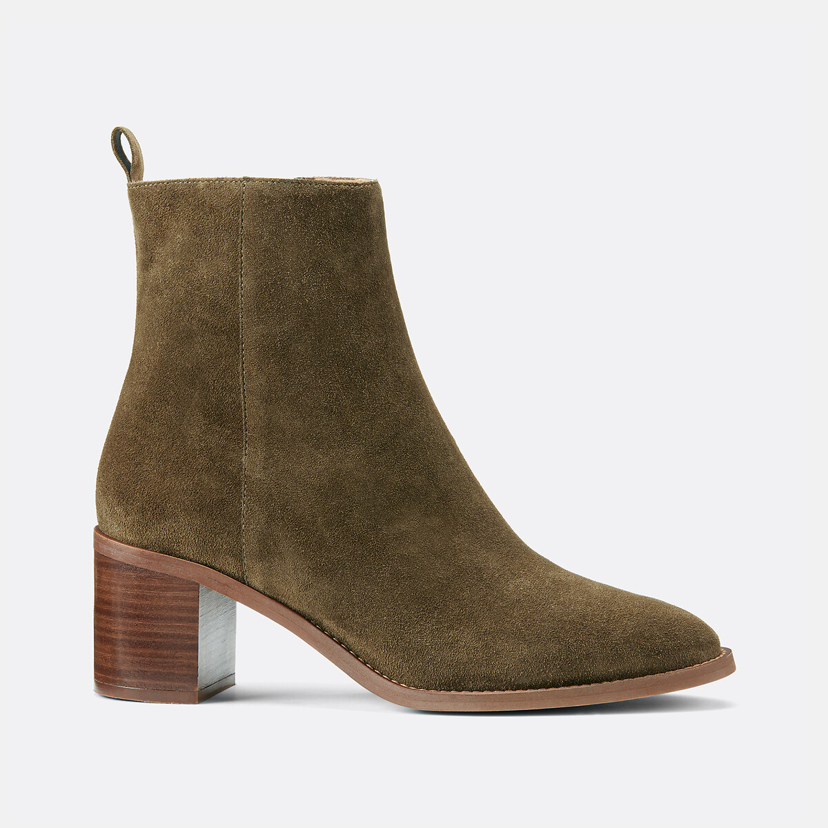COLEÇÕES LA REDOUTE<br>Botas de salto alto em camurça, Signature Faustine