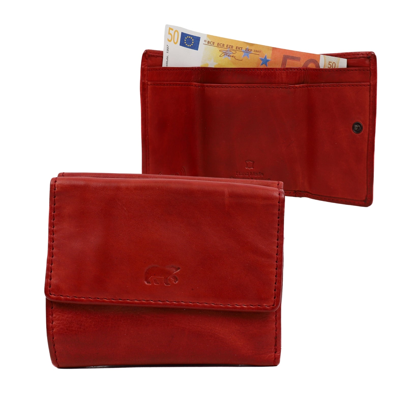 Portemonneetje 'Jolie' rood Rood