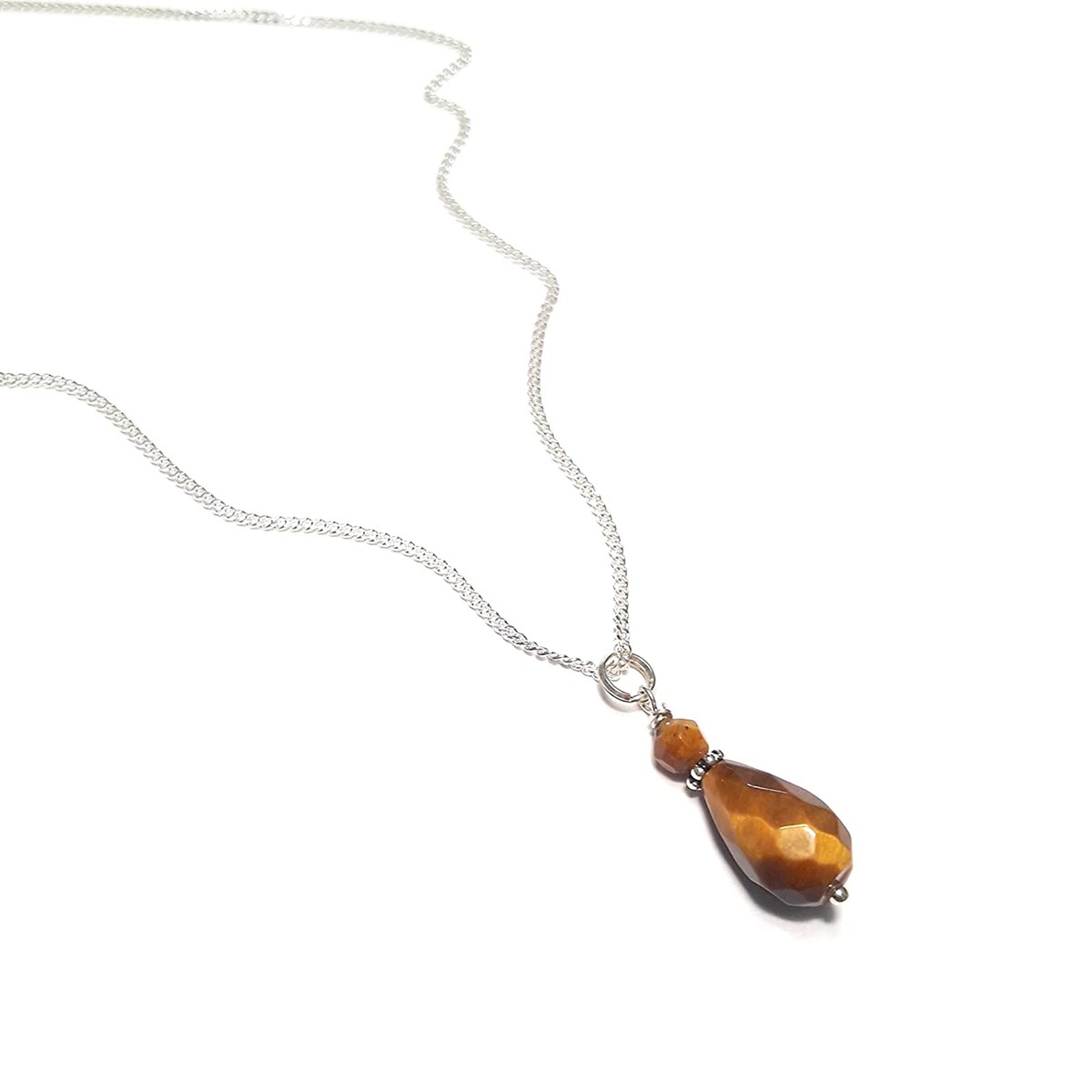 Collier Iara Oeil de Tigre Argent 925