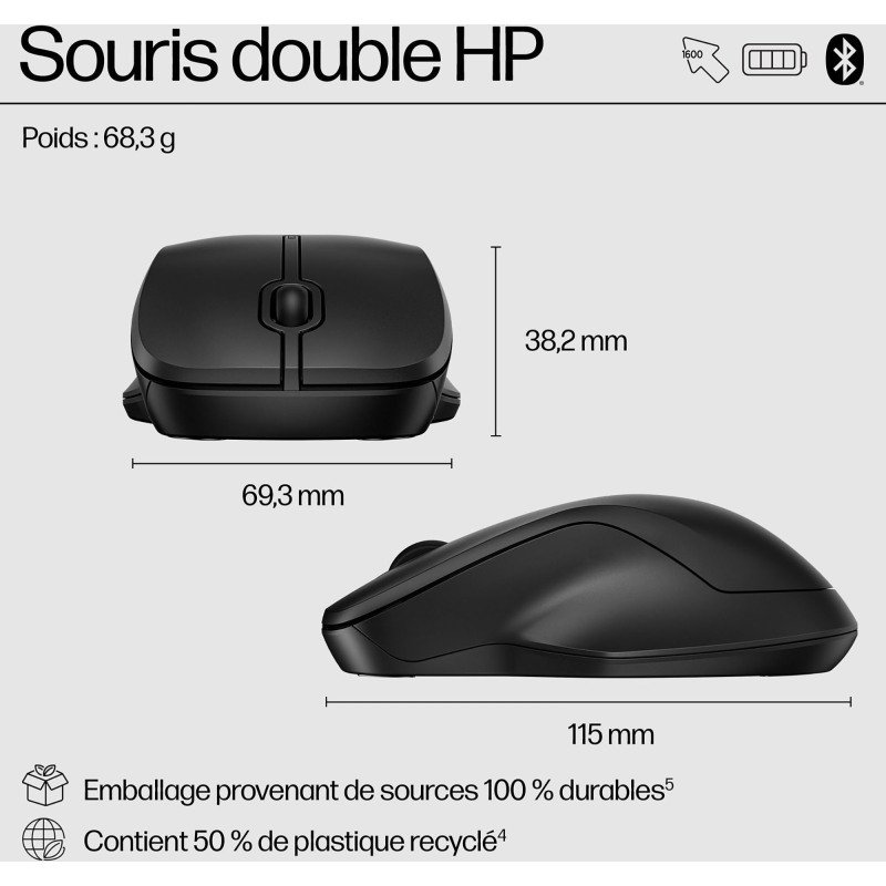 Souris sans fil HP 255
