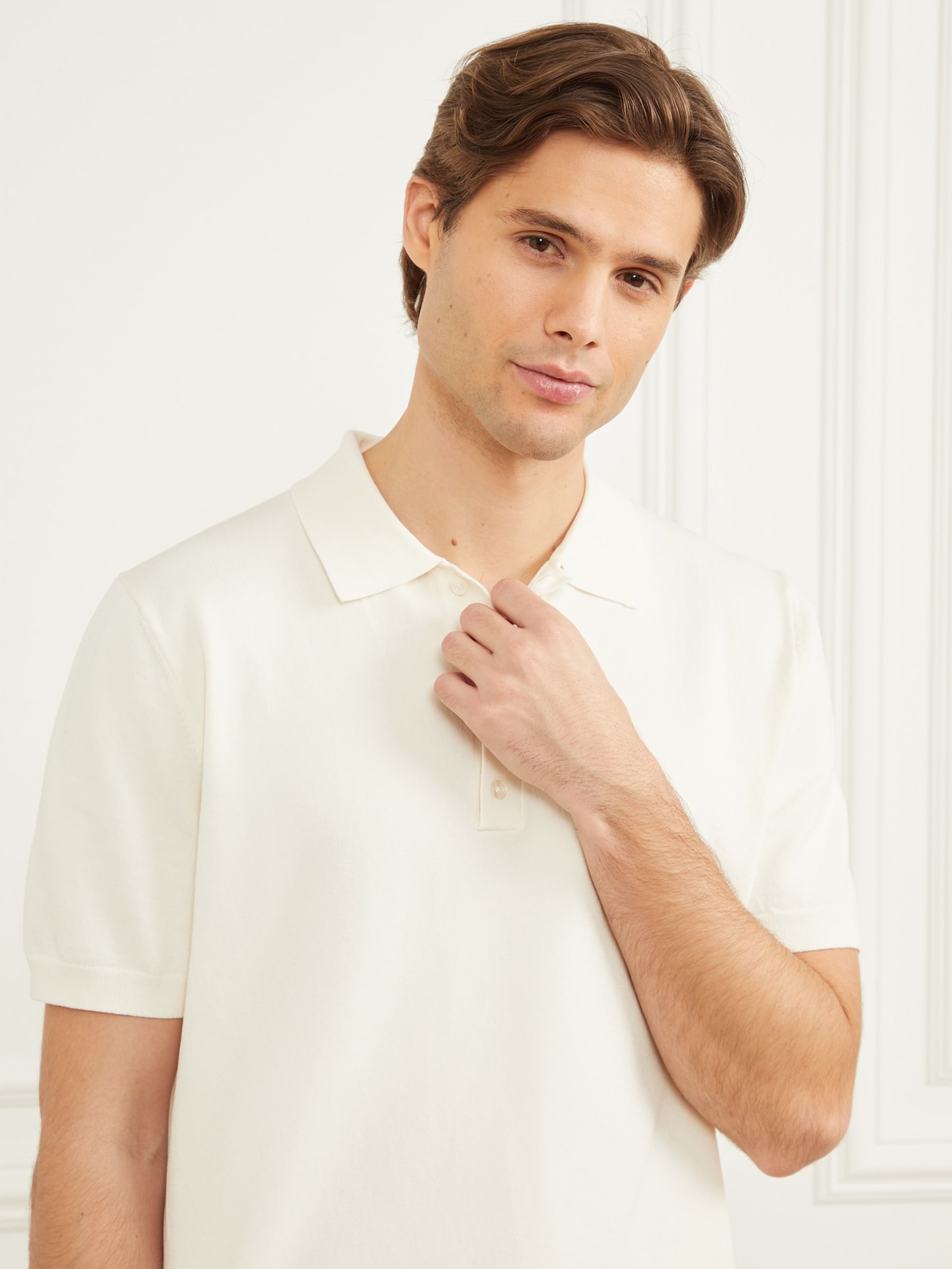 Polo de suéter de desempenho formal