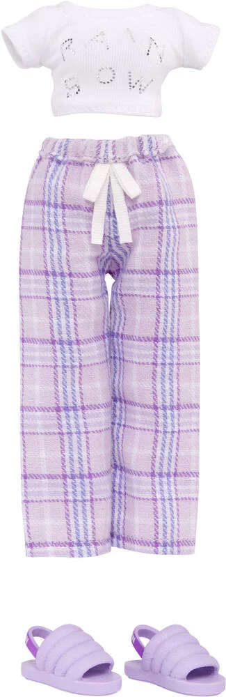 JUNIOR HIGH - POUPEE MANNEQUIN 22CM - VIOLET PYJAMA PARTY