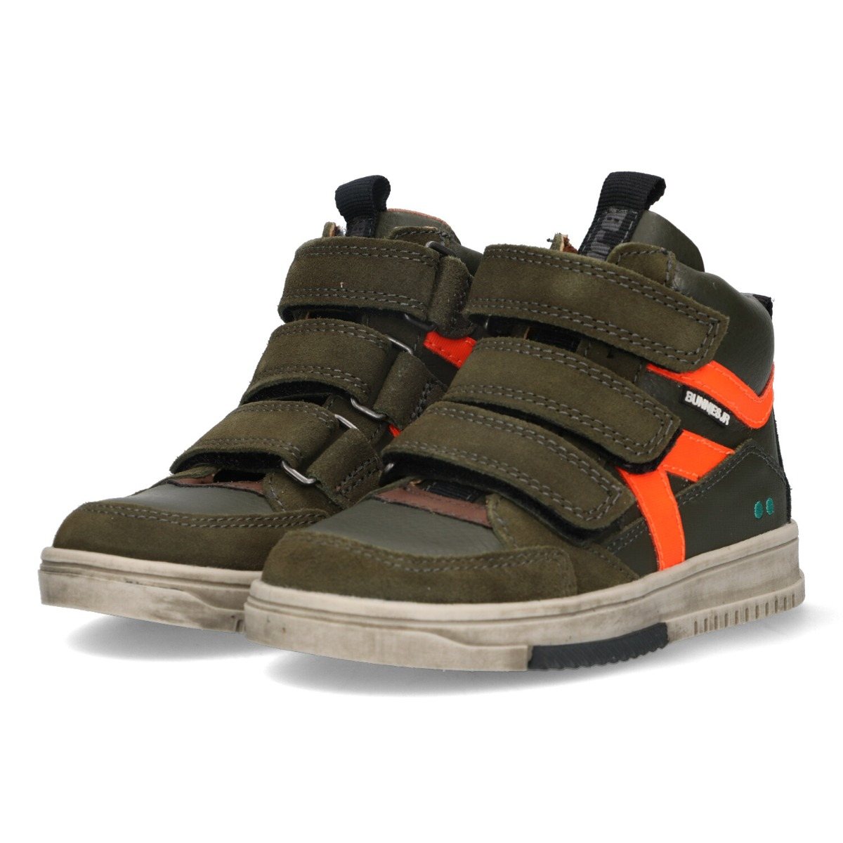 Milan Mieters - Hoge Sneakers Bunnies Groen
