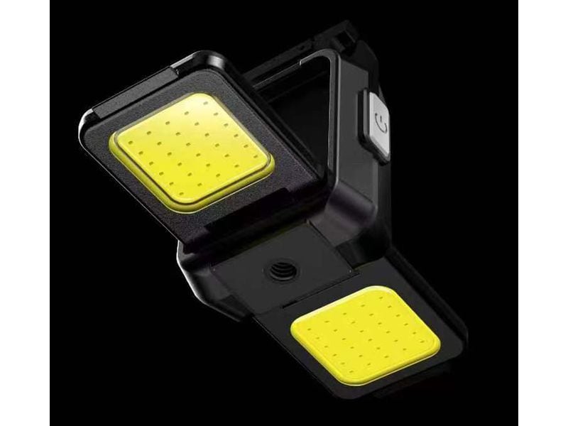 FTM Taschenlampe Multifunktions-LED-Leuchten-Set 4 Stück, 9 Mit Karabinerhaken, Kapselheber, Magnet, Stativgewinde