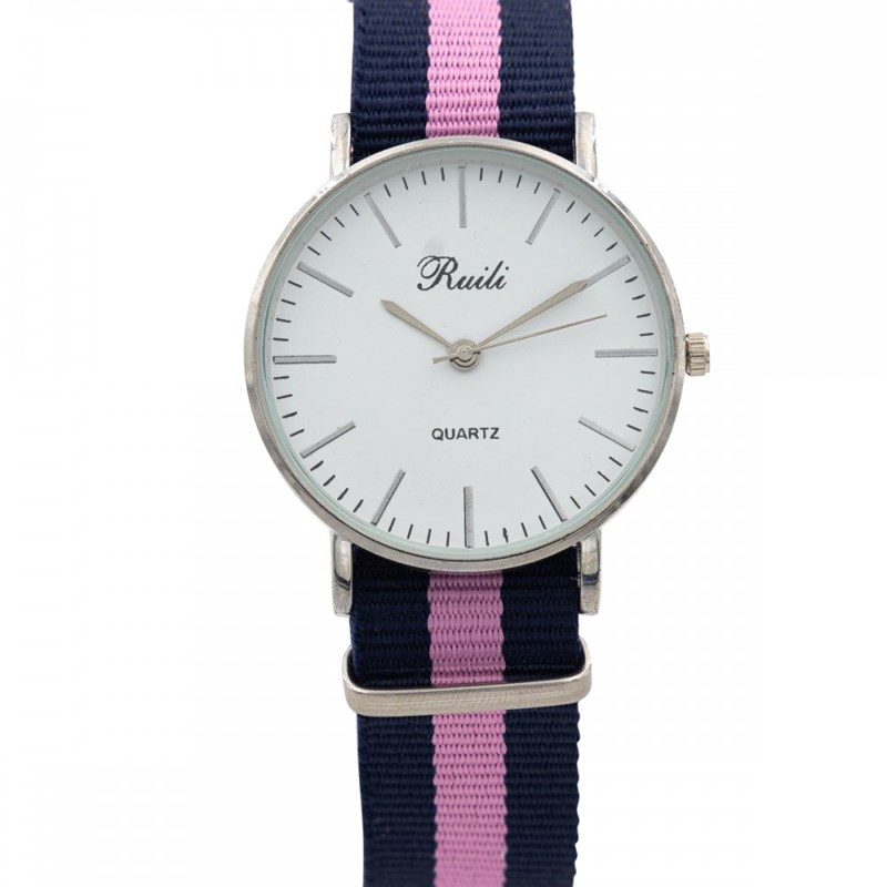 Montre Femme CHTIME bracelet Tissu Rose